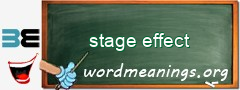WordMeaning blackboard for stage effect